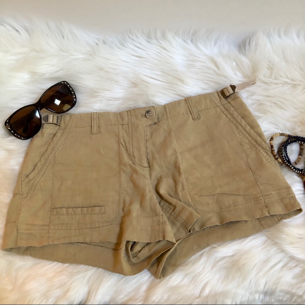Theory Linen Blend Shorts with Stretch - Size 4